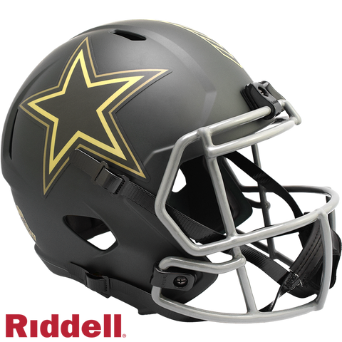 Dallas Cowboys Helmet Riddell Replica Full Size Speed Style Salute To Service 2025