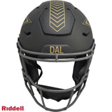 Dallas Cowboys Helmet Riddell Authentic Full Size SpeedFlex Style Salute To Service 2025