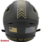 Philadelphia Eagles Helmet Riddell Authentic Full Size SpeedFlex Style Salute To Service 2025