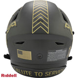 Detroit Lions Helmet Riddell Authentic Full Size SpeedFlex Style Salute To Service 2025