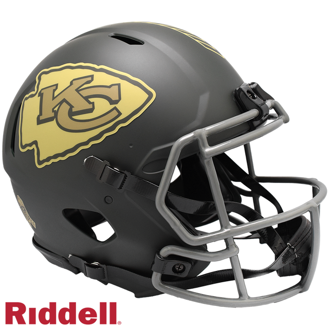 Kansas City Chiefs Helmet Riddell Authentic Full Size Speed Style Salute To Service 2025