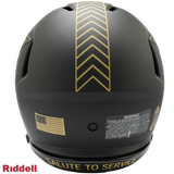 Dallas Cowboys Helmet Riddell Authentic Full Size Speed Style Salute To Service 2025