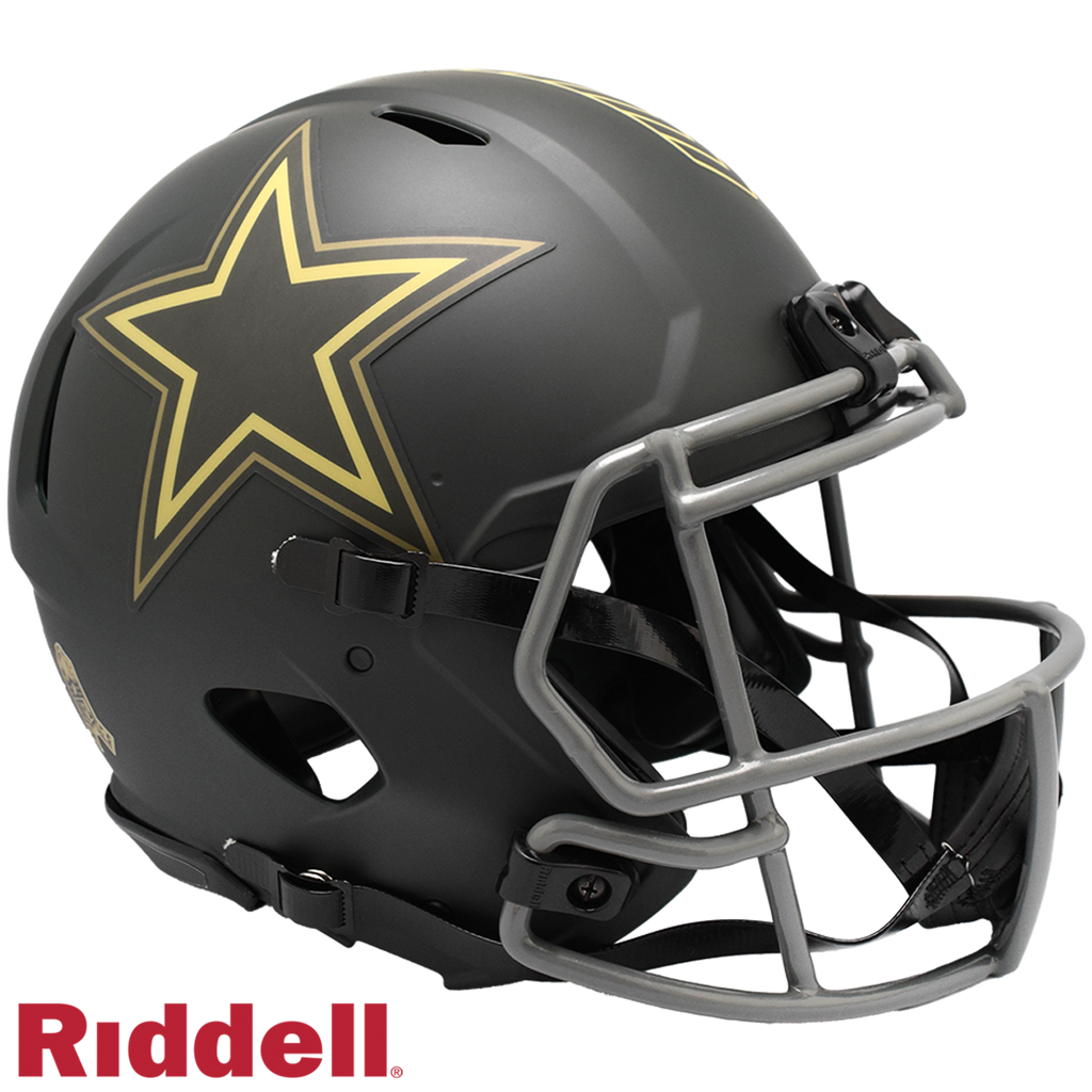 Dallas Cowboys Helmet Riddell Authentic Full Size Speed Style Salute To Service 2025