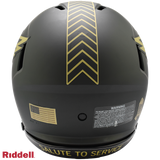 Philadelphia Eagles Helmet Riddell Authentic Full Size Speed Style Salute To Service 2025