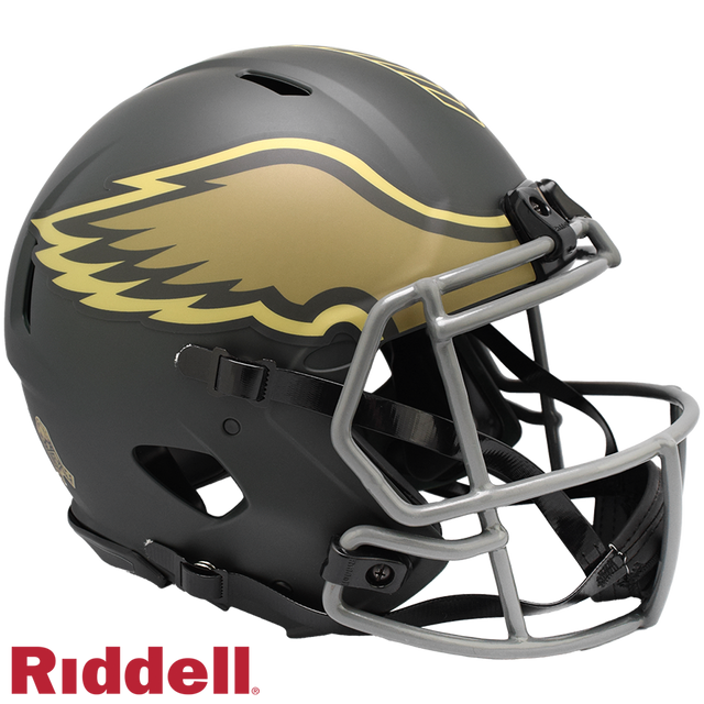 Philadelphia Eagles Helmet Riddell Authentic Full Size Speed Style Salute To Service 2025