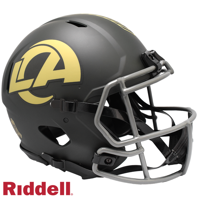 Los Angeles Rams Helmet Riddell Authentic Full Size Speed Style Salute To Service 2025