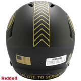 San Francisco 49ers Helmet Riddell Replica Full Size Speed Style Salute To Service 2025