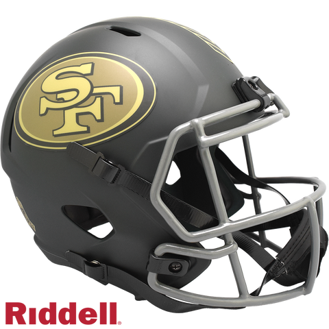San Francisco 49ers Helmet Riddell Replica Full Size Speed Style Salute To Service 2025