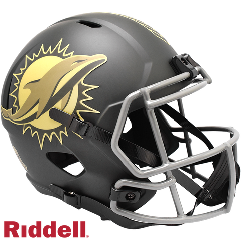 Miami Dolphins Helmet Riddell Replica Full Size Speed Style Salute To Service 2025