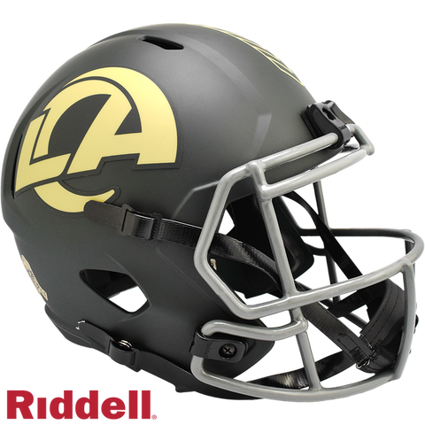 Los Angeles Rams Helmet Riddell Replica Full Size Speed Style Salute To Service 2025