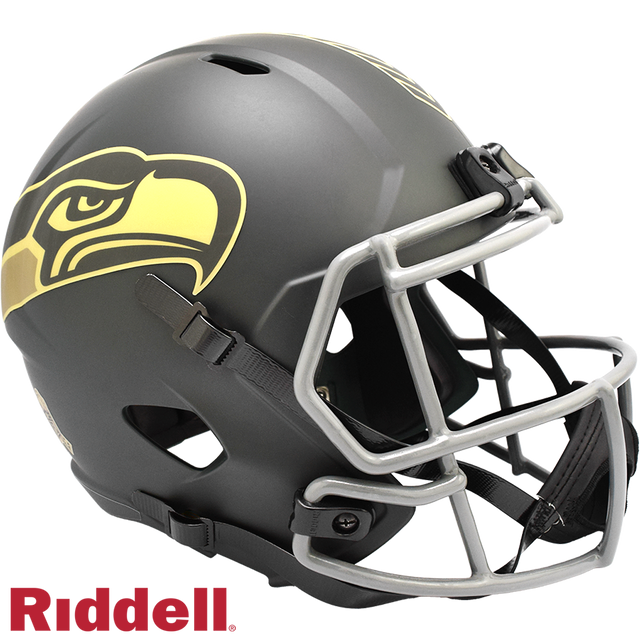 Seattle Seahawks Helmet Riddell Replica Full Size Speed Style Salute To Service 2025