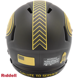 San Francisco 49ers Helmet Riddell Replica Mini Speed Style Salute To Service 2025