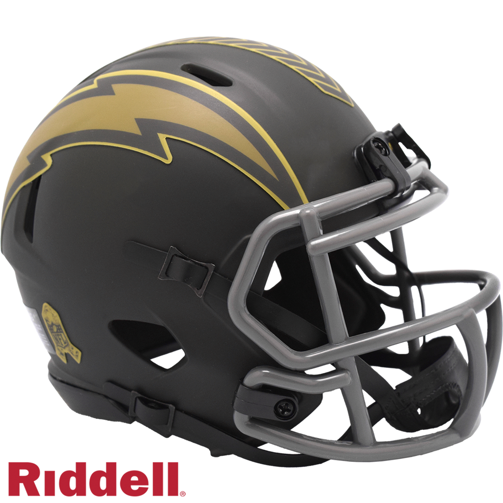 Los Angeles Chargers Helmet Riddell Replica Mini Speed Style Salute To Service 2025