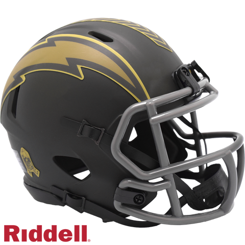 Los Angeles Chargers Helmet Riddell Replica Mini Speed Style Salute To Service 2025