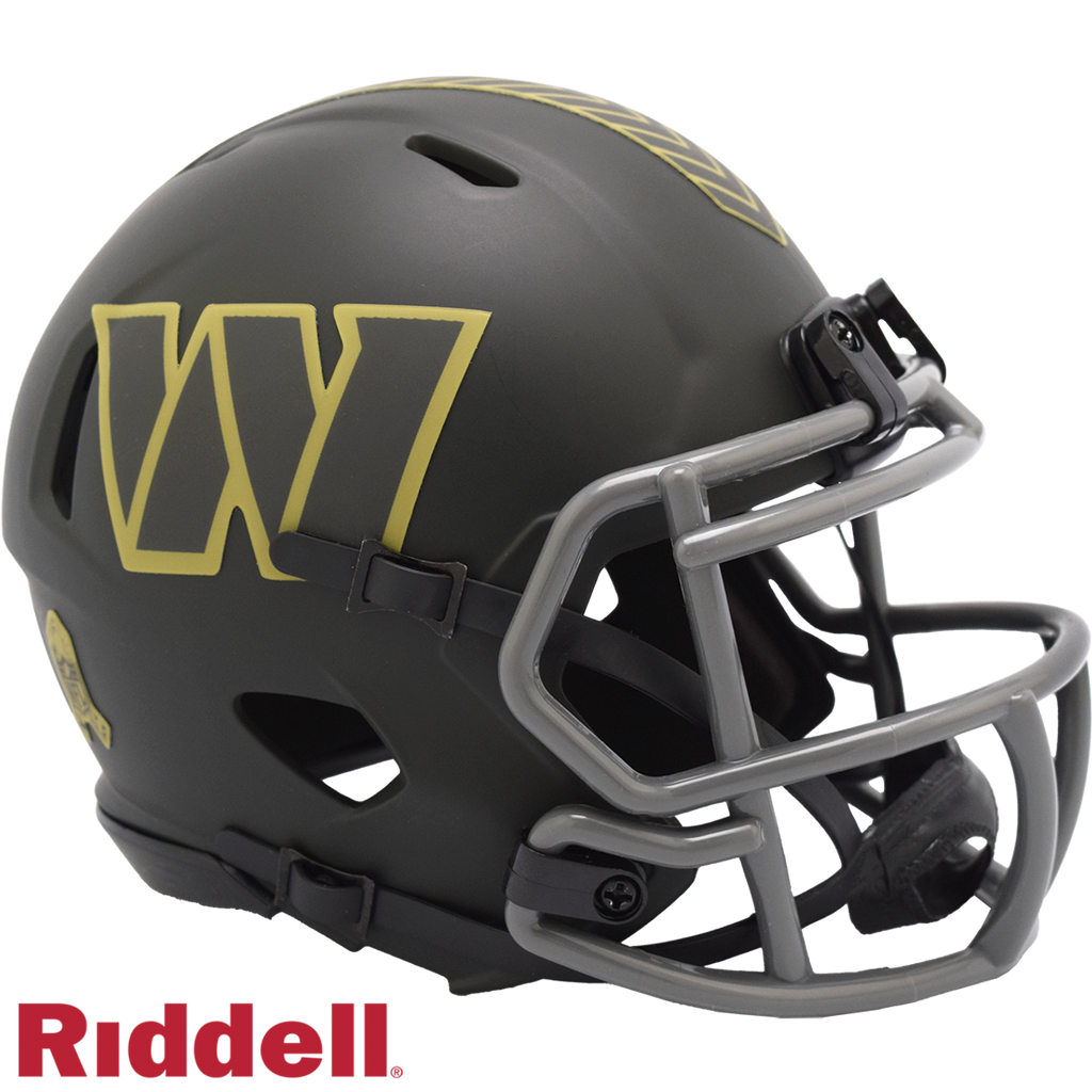 Washington Commanders Helmet Riddell Replica Mini Speed Style Salute To Service 2025