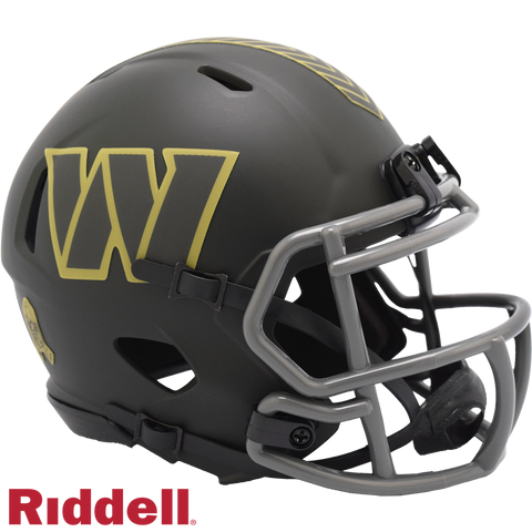 Washington Commanders Helmet Riddell Replica Mini Speed Style Salute To Service 2025