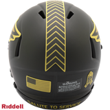 Philadelphia Eagles Helmet Riddell Replica Mini Speed Style Salute To Service 2025