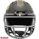 Jacksonville Jaguars Helmet Riddell Replica Mini Speed Style Salute To Service 2025