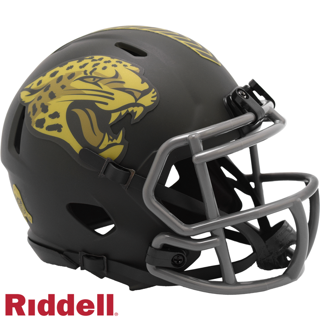 Jacksonville Jaguars Helmet Riddell Replica Mini Speed Style Salute To Service 2025