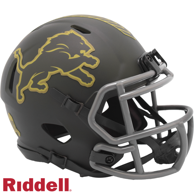 Detroit Lions Helmet Riddell Replica Mini Speed Style Salute To Service 2025