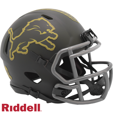 Detroit Lions Helmet Riddell Replica Mini Speed Style Salute To Service 2025