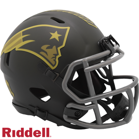 New England Patriots Helmet Riddell Replica Mini Speed Style Salute To Service 2025