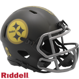 Pittsburgh Steelers Helmet Riddell Replica Mini Speed Style Salute To Service 2025