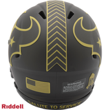 Houston Texans Helmet Riddell Replica Mini Speed Style Salute To Service 2025