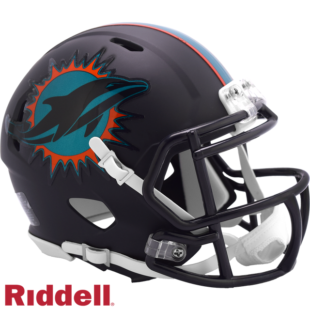 Miami Dolphins Helmet Riddell Replica Mini Speed Style Rivalry Alternate 2025