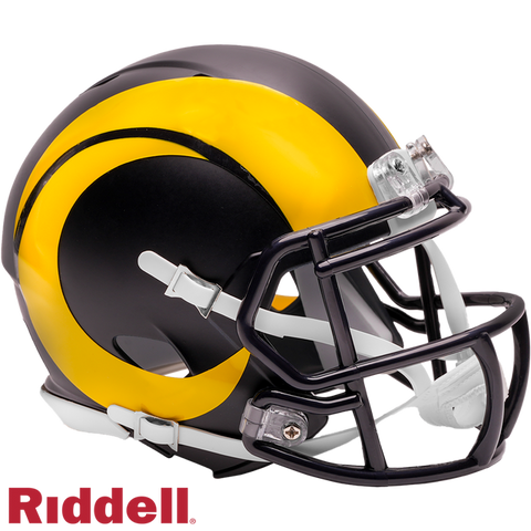 Los Angeles Rams Helmet Riddell Replica Mini Speed Style Rivalry Alternate 2025