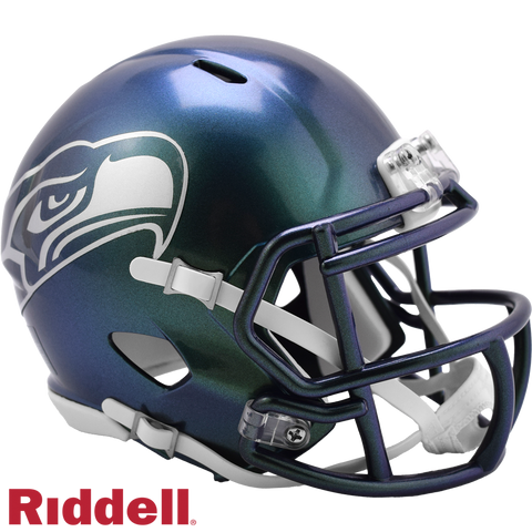 Seattle Seahawks Helmet Riddell Replica Mini Speed Style Rivalry Alternate 2025