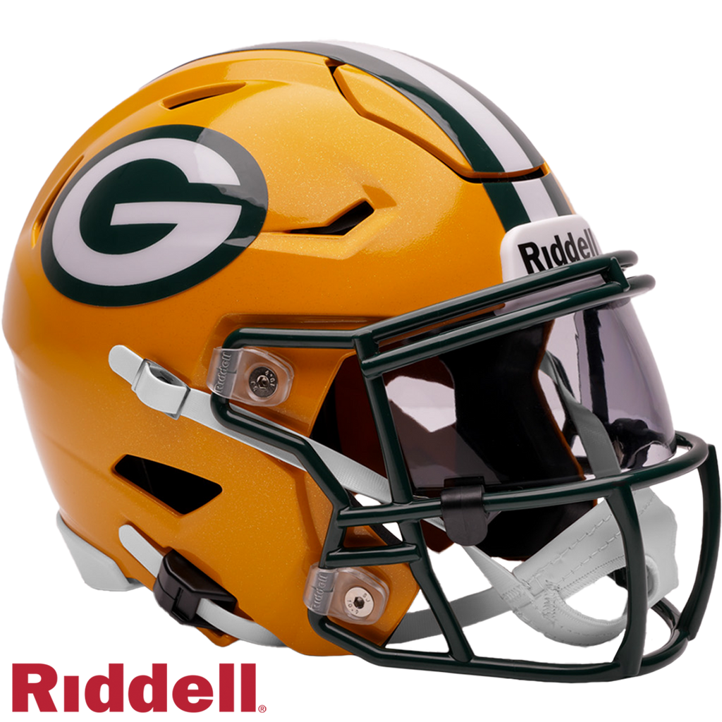 Green Bay Packers Helmet Riddell Replica Mid-Size MIDI SpeedFlex Style