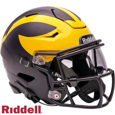 Michigan Wolverines Helmet Riddell Replica Mid-Size MIDI SpeedFlex Style