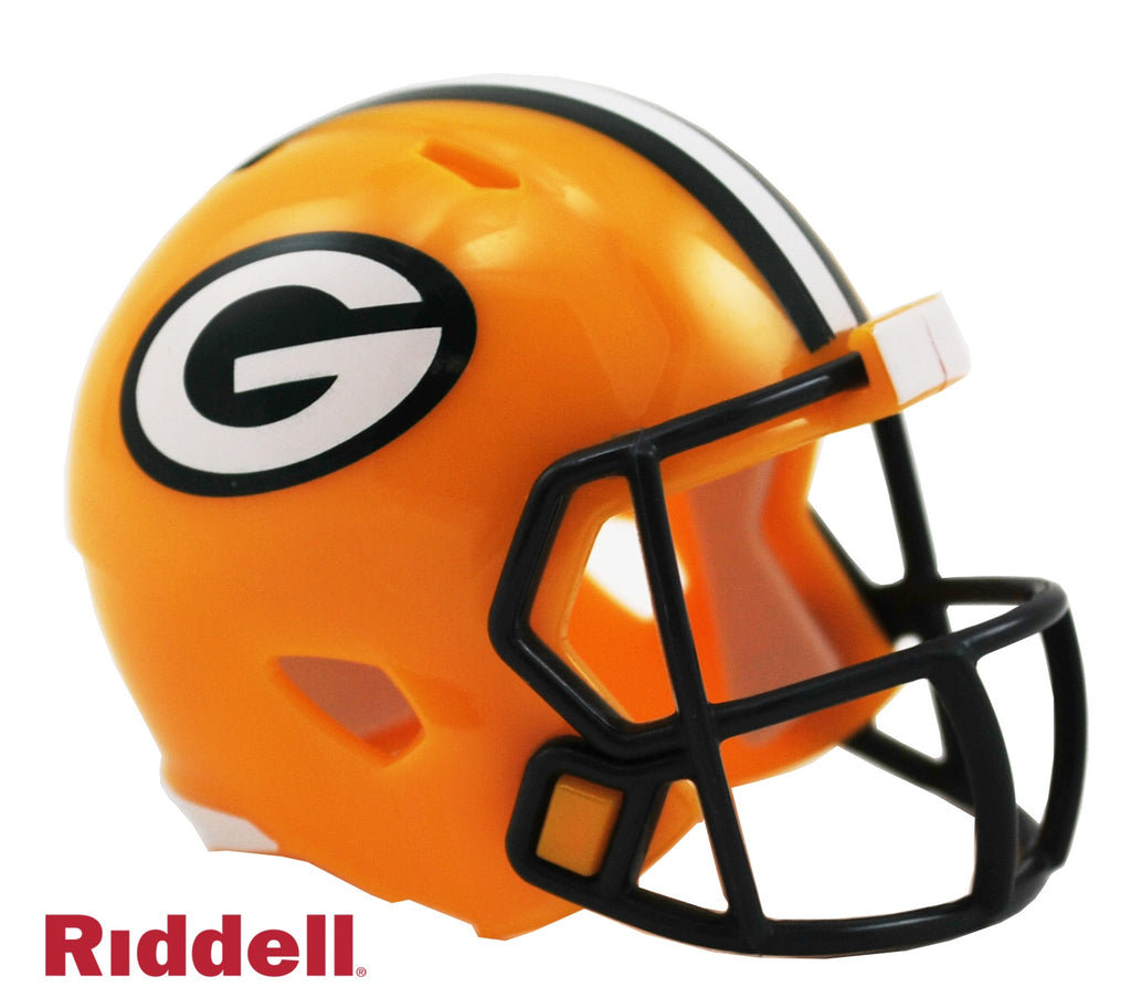 Green Bay Packers Helmet Riddell Pocket Pro Speed Style
