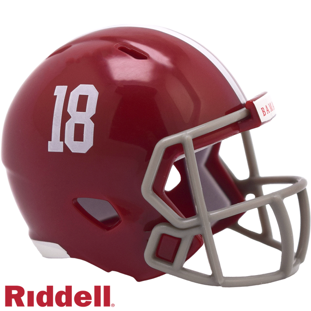 Alabama Crimson Tide Helmet Riddell Pocket Pro Speed Style #18