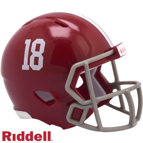 Alabama Crimson Tide Helmet Riddell Pocket Pro Speed Style #18