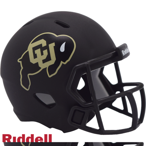 Colorado Buffaloes Helmet Riddell Pocket Pro Speed Style Black