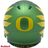 Oregon Ducks Helmet Riddell Pocket Pro Speed Style Green Wing