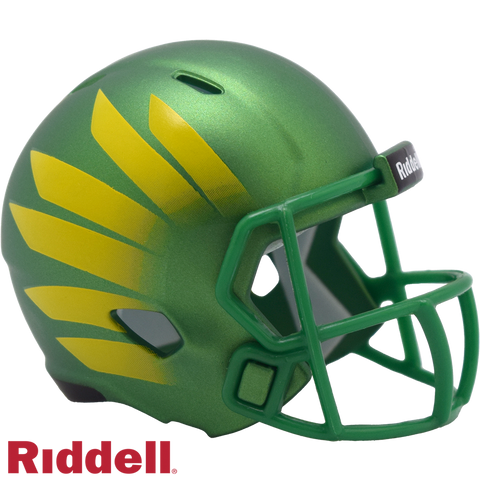 Oregon Ducks Helmet Riddell Pocket Pro Speed Style Green Wing