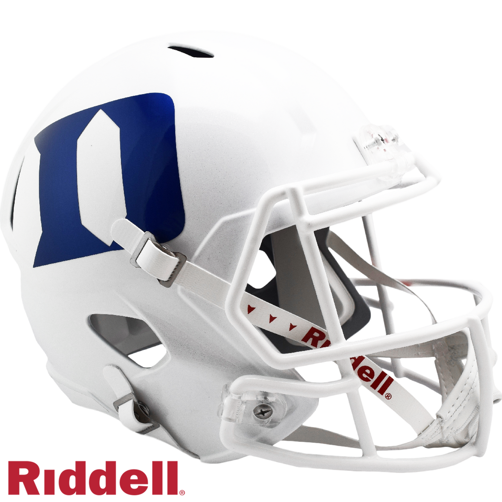 Duke Blue Devils Helmet Riddell Replica Full Size Speed Style White - Special Order