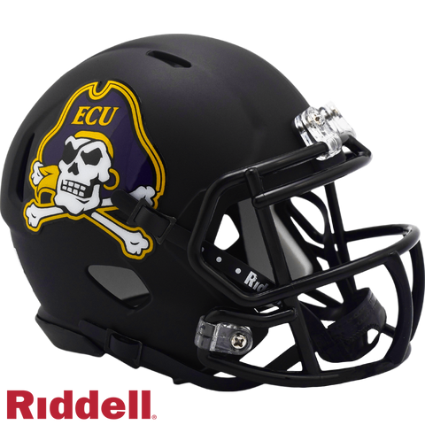 East Carolina Pirates Helmet Riddell Replica Mini Speed Style Matte Black