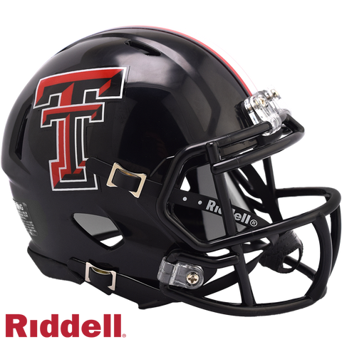 Texas Tech Red Raiders Helmet Riddell Replica Mini Speed Style Black