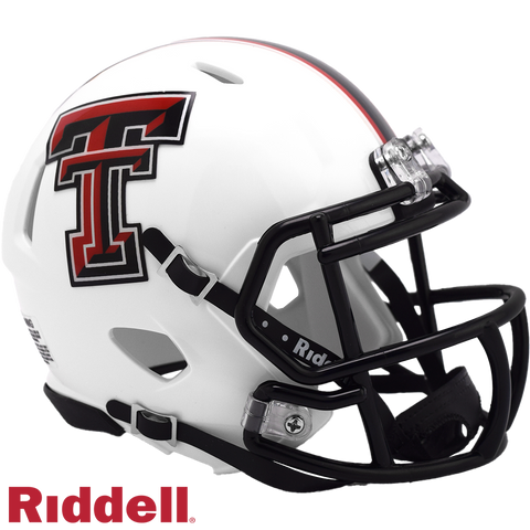 Texas Tech Red Raiders Helmet Riddell Replica Mini Speed Style White