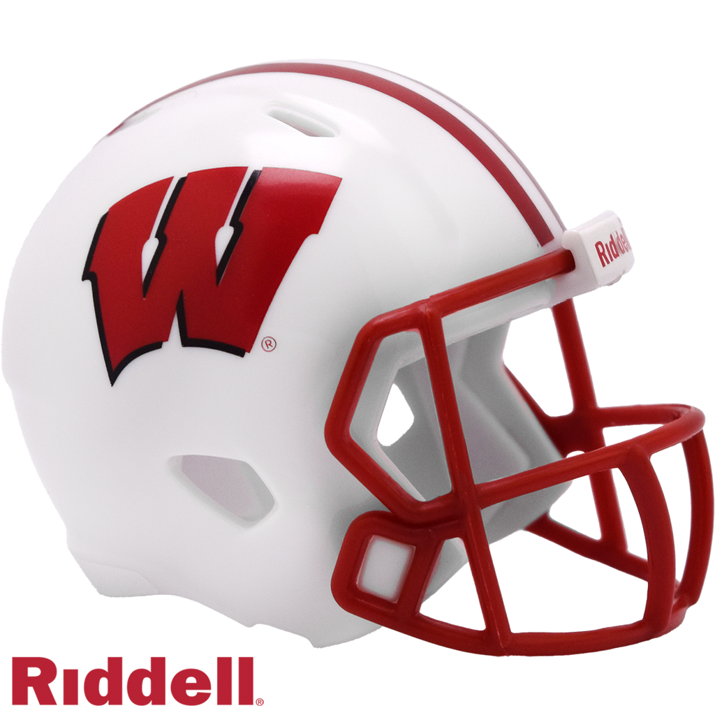 Wisconsin Badgers Helmet Riddell Pocket Pro Speed Style