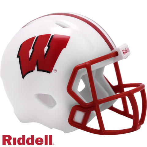 Wisconsin Badgers Helmet Riddell Pocket Pro Speed Style