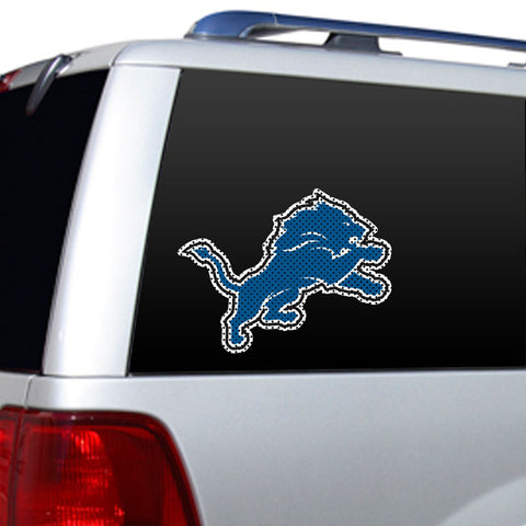 Detroit Lions Window Film 12 Inch Die Cut
