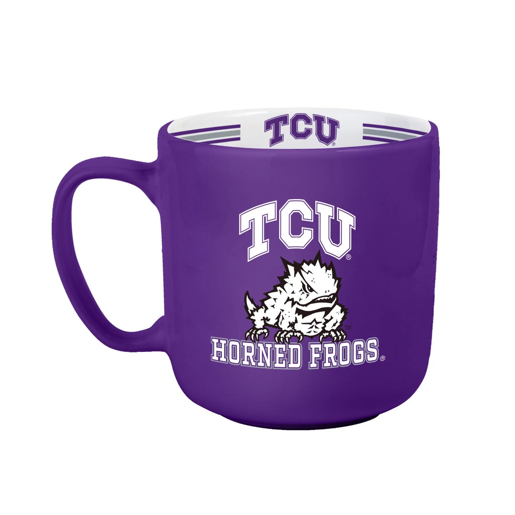 TCU Horned Frogs Coffee Mug 15oz Stripe Design