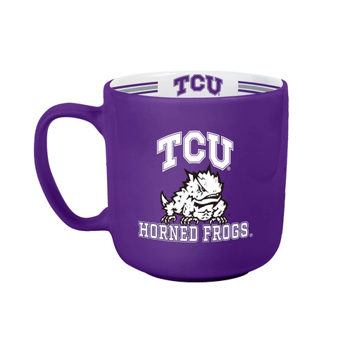TCU Horned Frogs Coffee Mug 15oz Stripe Design