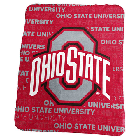 Ohio State Buckeyes Blanket 50x60 Fleece Classic