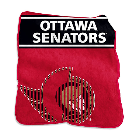 Ottawa Senators Blanket 60x80 Raschel Throw